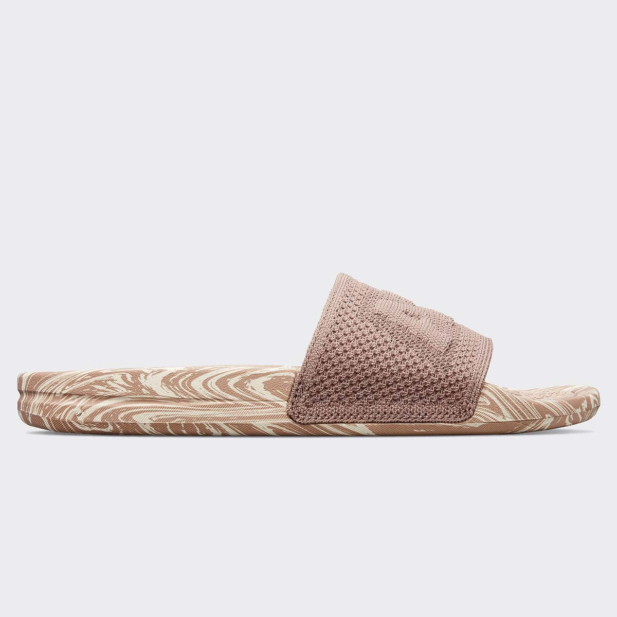Women's Big Logo TechLoom Slide Almond / Pristine / Marble