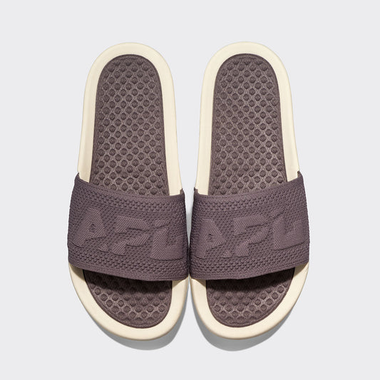 Women's Big Logo TechLoom Slide Asteroid / Pristine