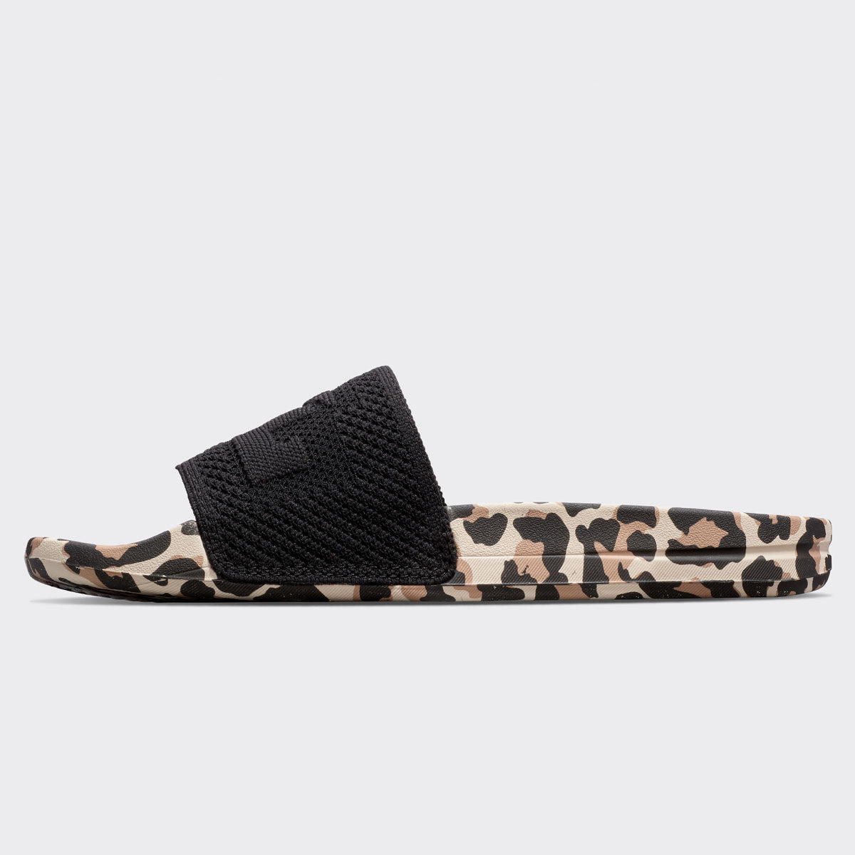 Men's Big Logo TechLoom Slide Black / Leopard