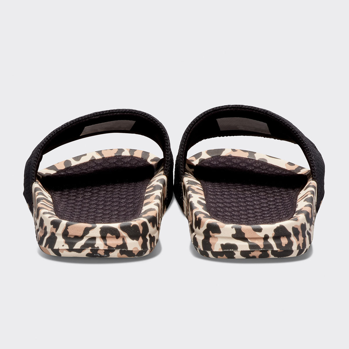 Women's Big Logo TechLoom Slide Black / Leopard