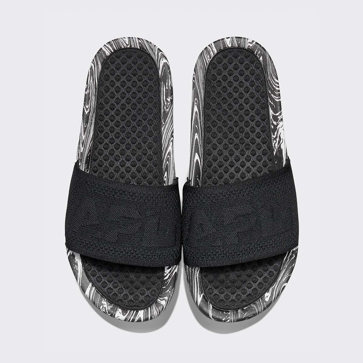 Women's Big Logo TechLoom Slide Black / White / Marble