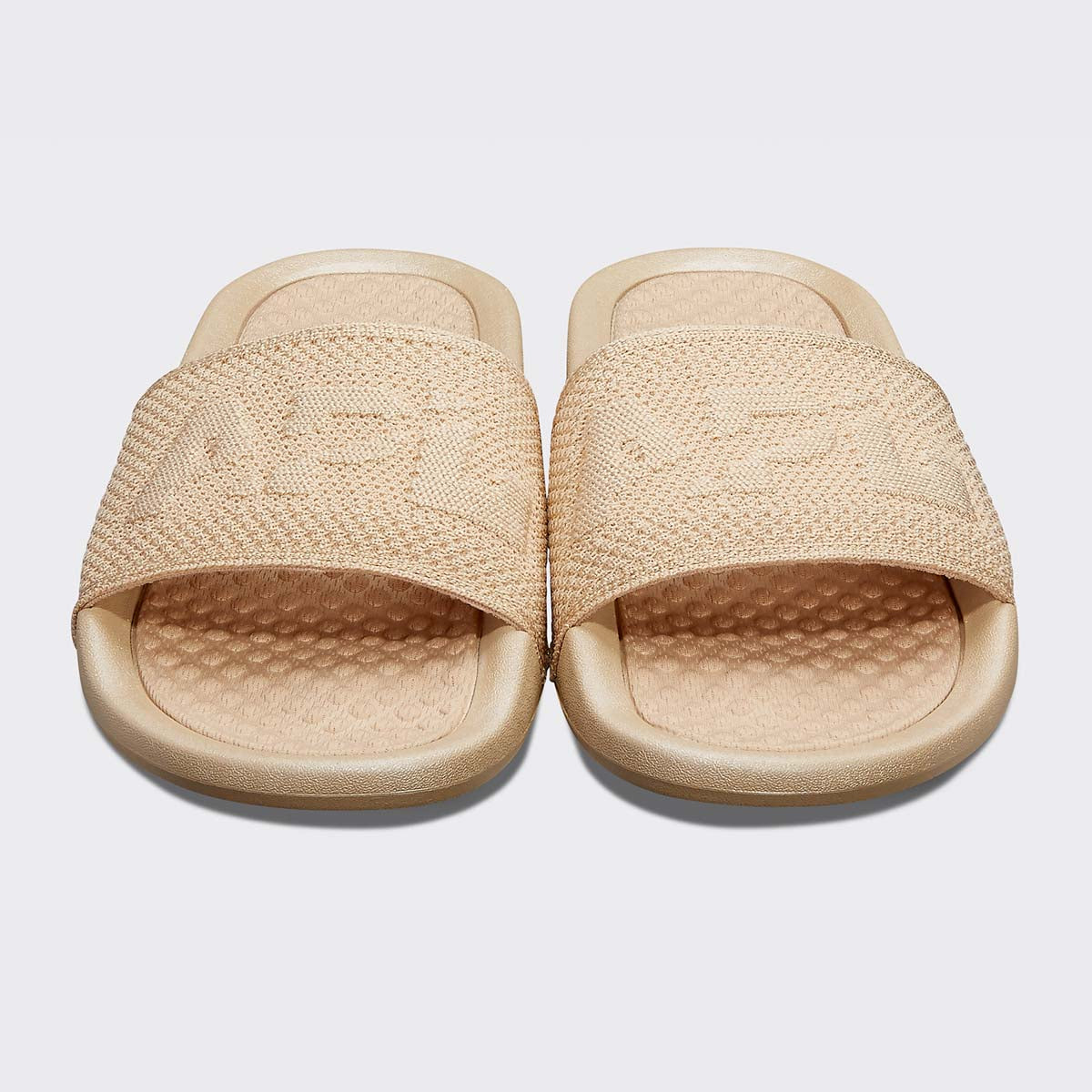 Women's Big Logo TechLoom Slide Metallic Champagne