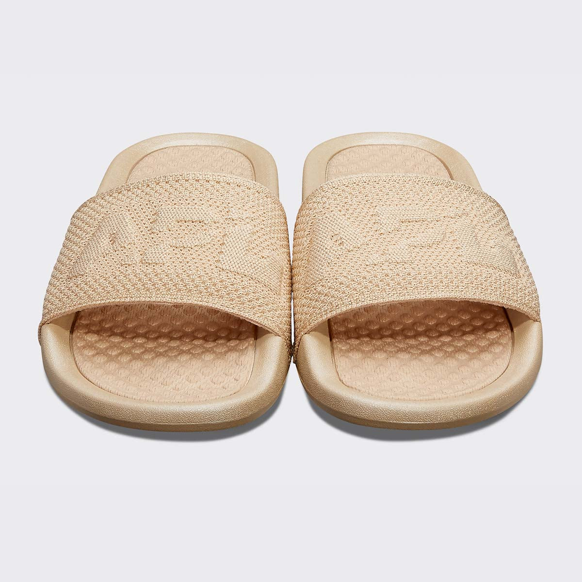 Men's Big Logo TechLoom Slide Metallic Champagne