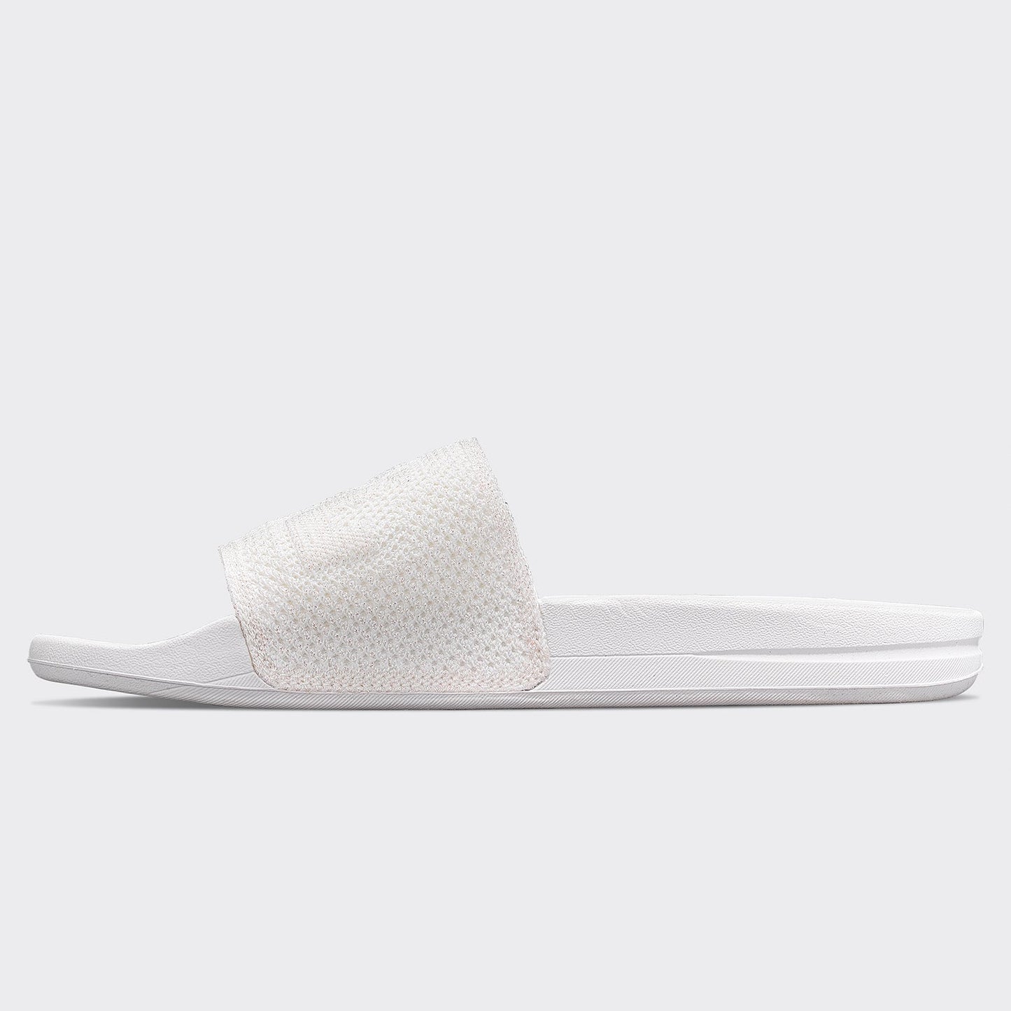 Women's Big Logo TechLoom Slide Metallic Pearl / White