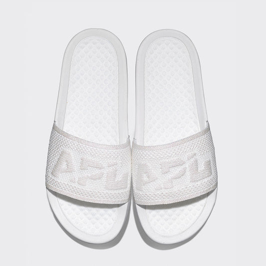 Women's Big Logo TechLoom Slide Metallic Pearl / White