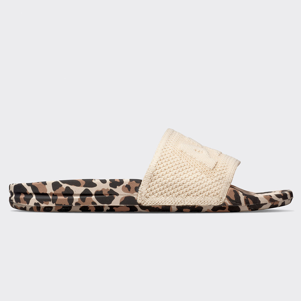 Men's Big Logo TechLoom Slide Parchment / Leopard