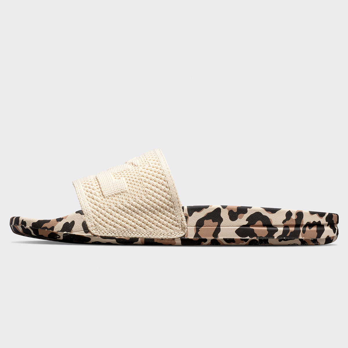 Women's Big Logo TechLoom Slide Parchment / Leopard