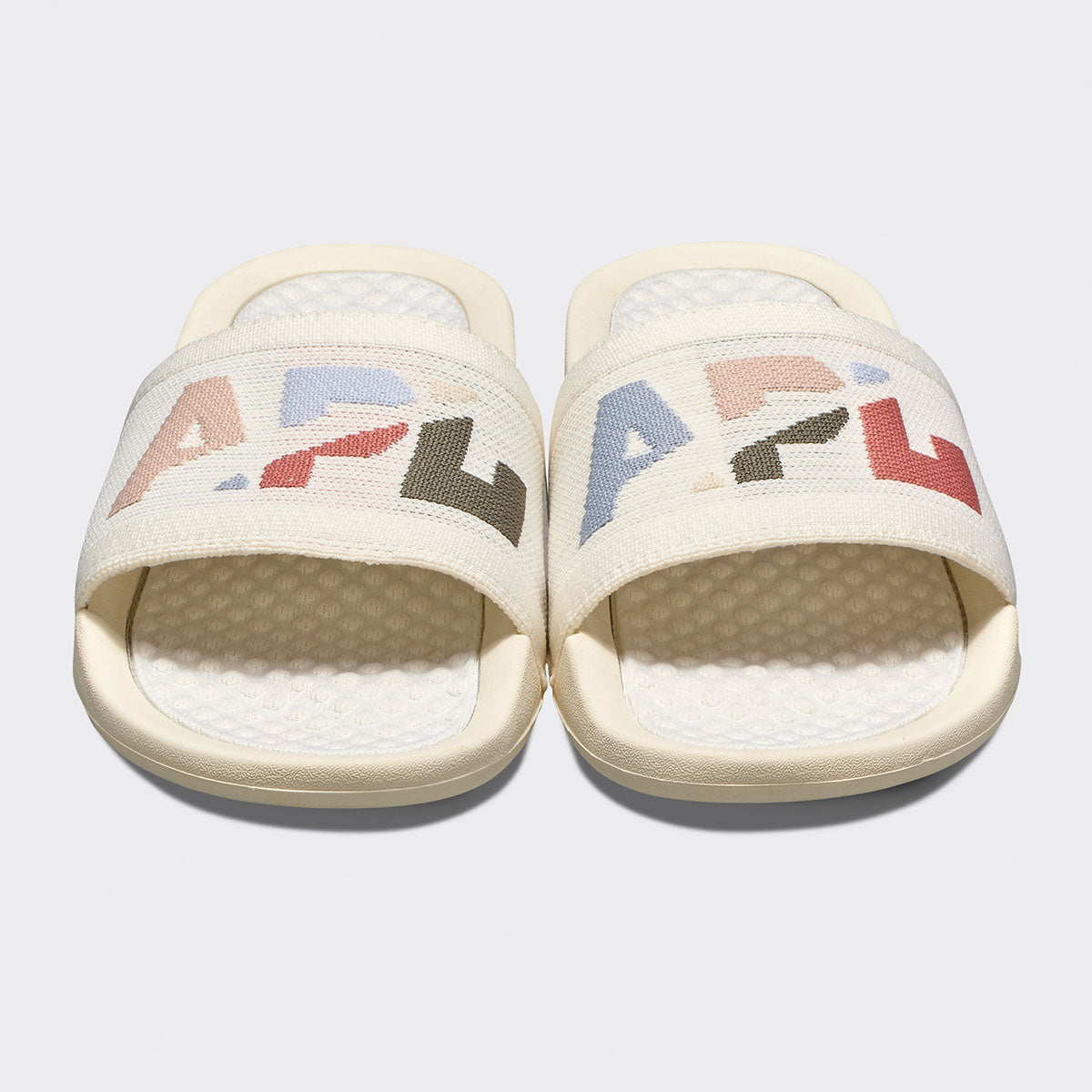 Women's Big Logo TechLoom Slide Pristine / Pastel / Blocked