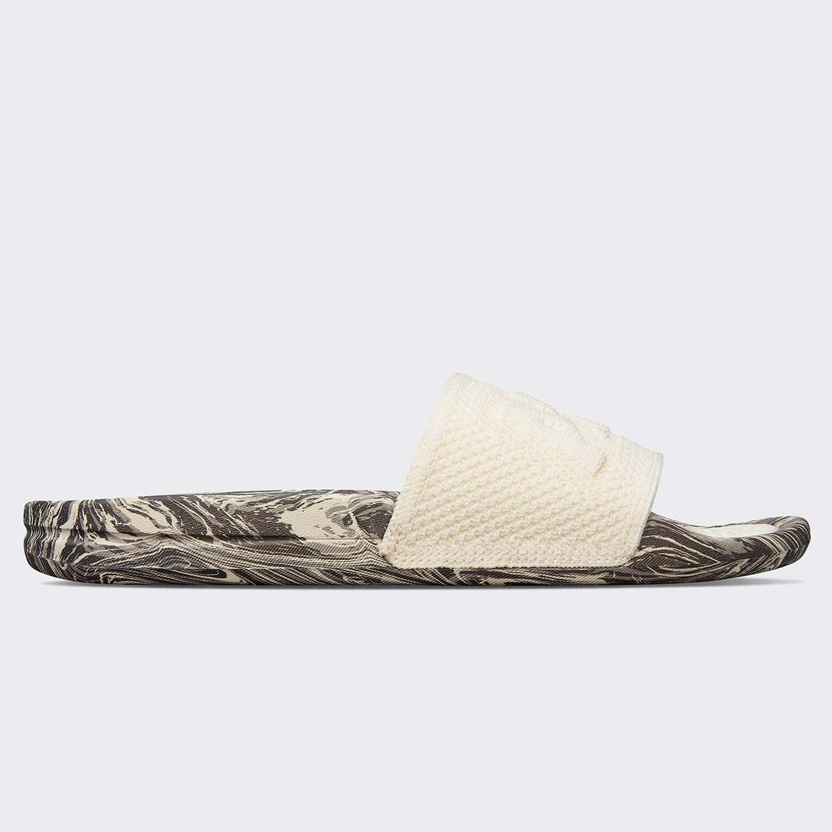 Men's Big Logo TechLoom Slide Pristine / Silver Travertine / Marble