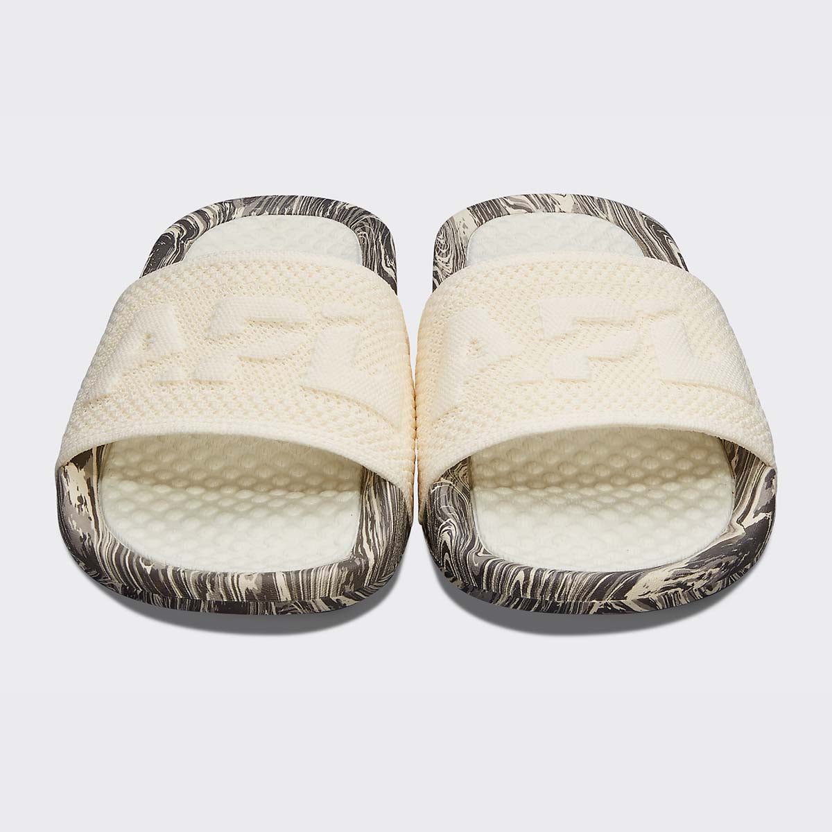Women's Big Logo TechLoom Slide Pristine / Silver Travertine / Marble