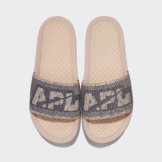 Women's Big Logo TechLoom Slide Rose Dust / Navy / Melange