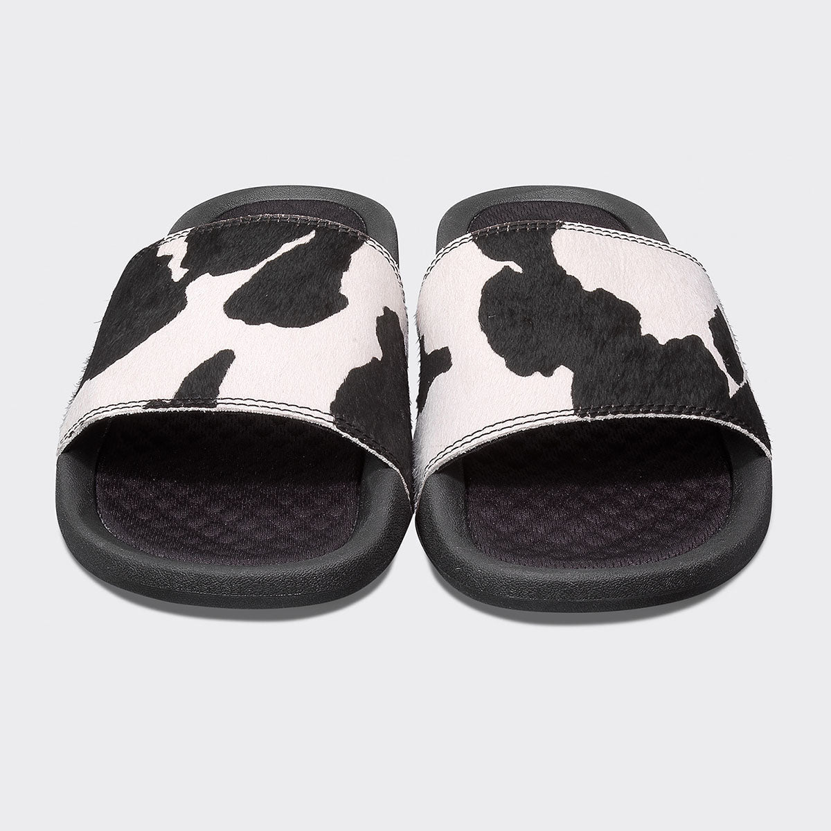 Women's Iconic Slide Black / White / Cow