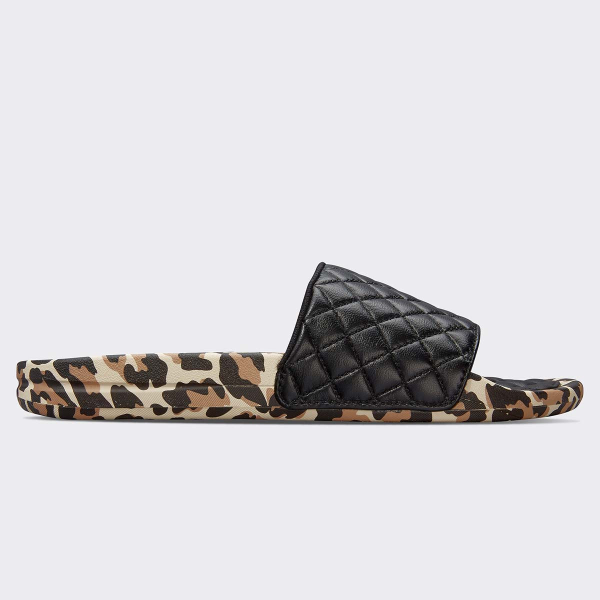 Men's Lusso Slide Black / Leopard