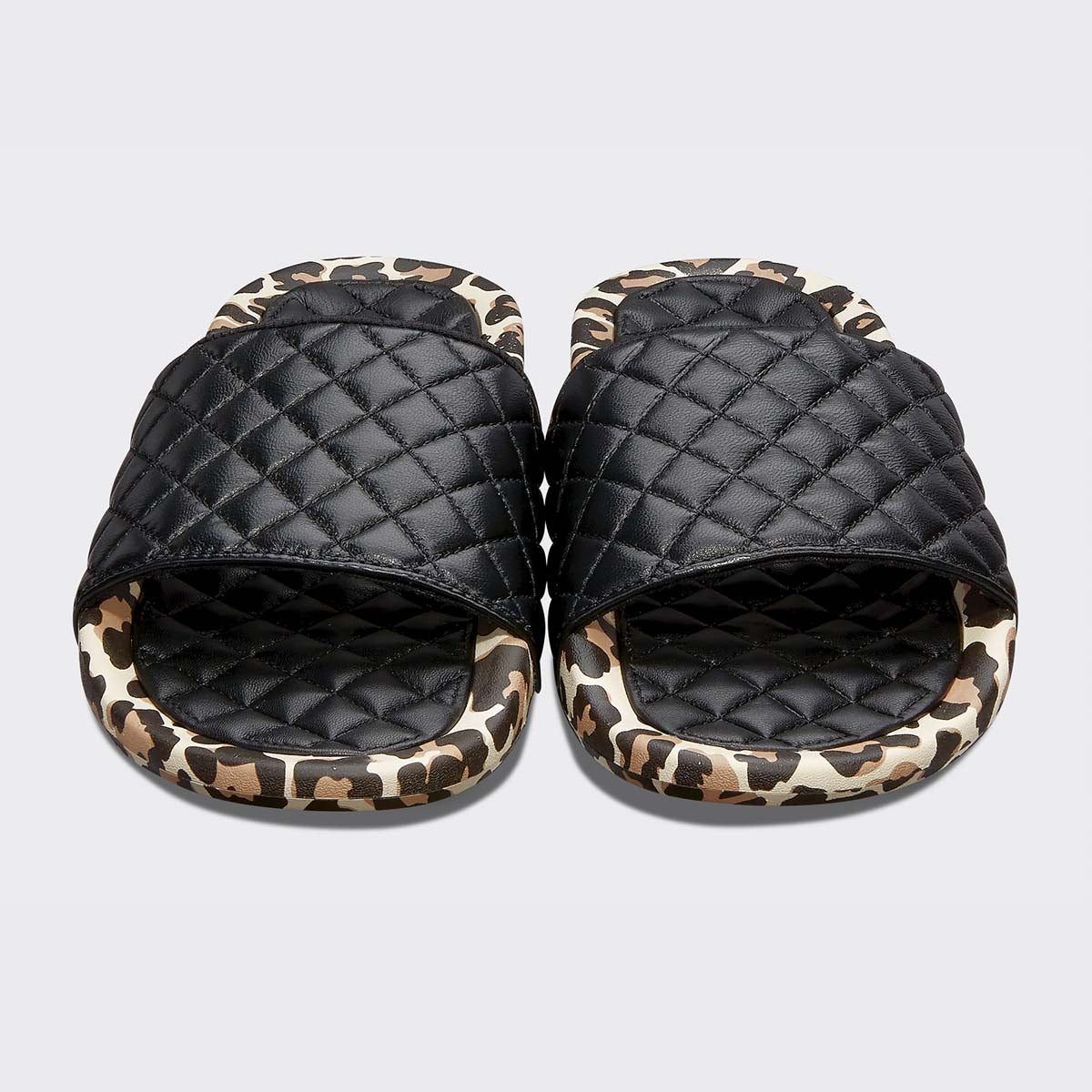 Men's Lusso Slide Black / Leopard