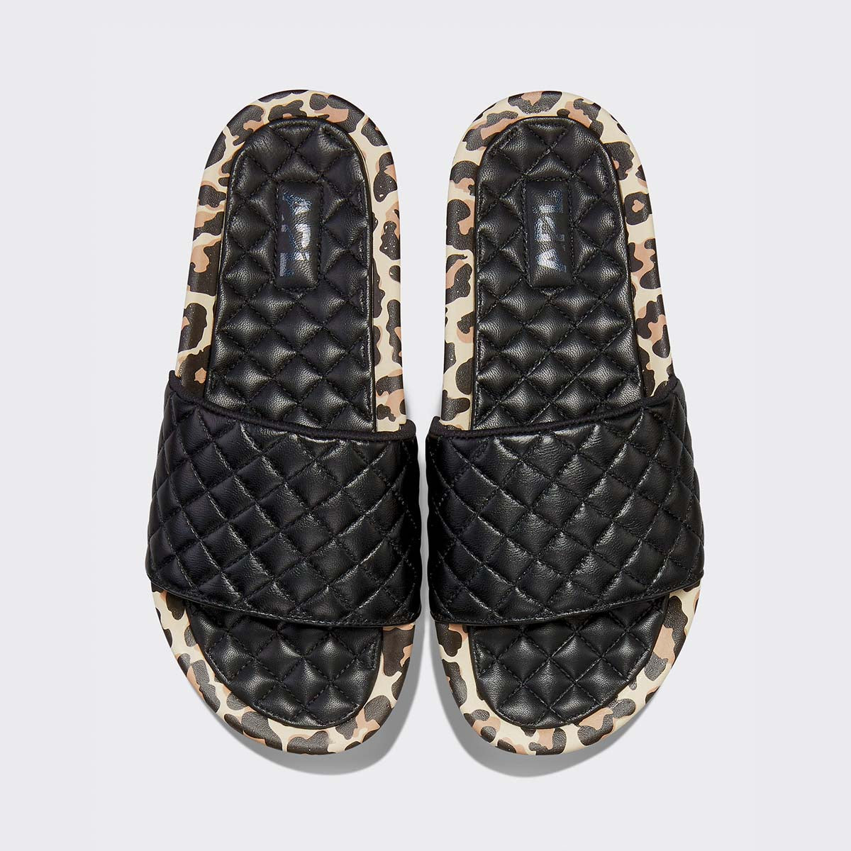 Men's Lusso Slide Black / Leopard