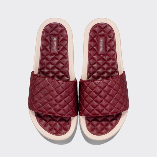 Women's Lusso Slide Burgundy / Creme