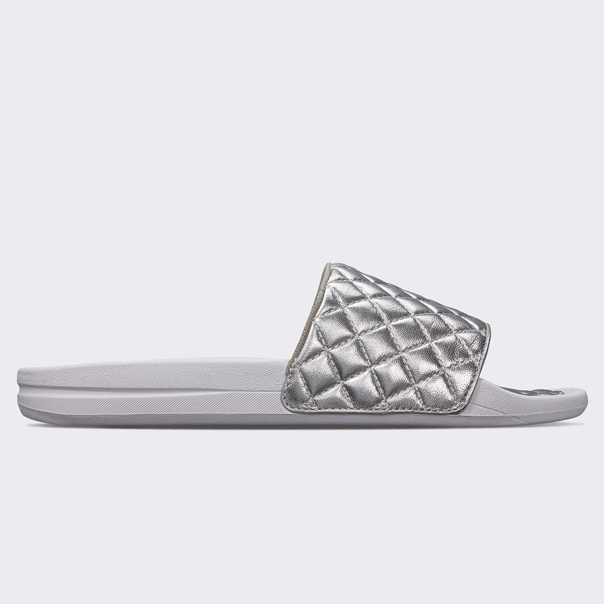 Women's Lusso Slide Chrome / White