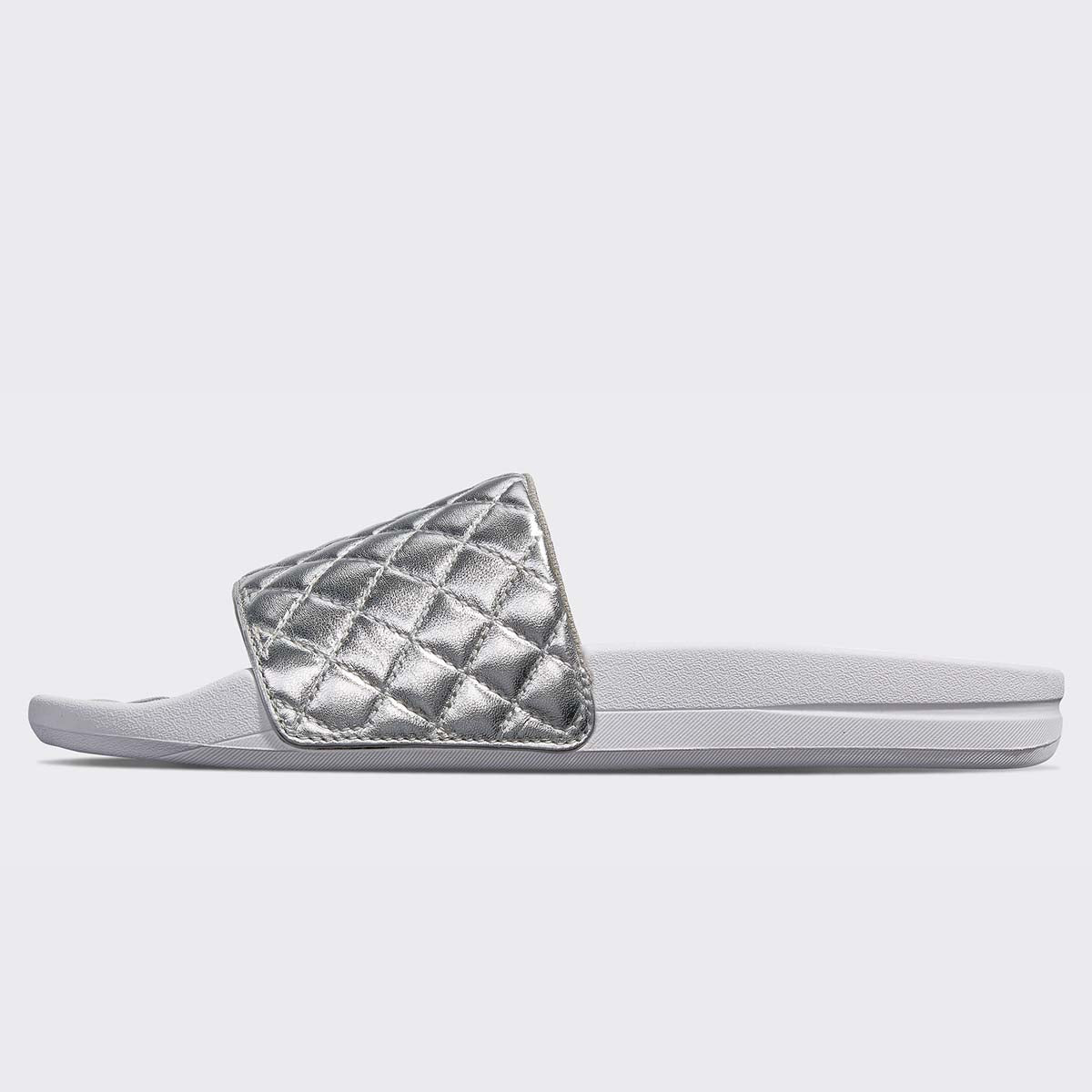 Women's Lusso Slide Chrome / White