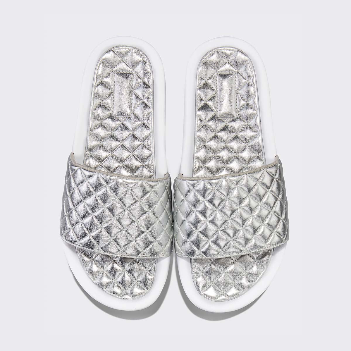 Women's Lusso Slide Chrome / White