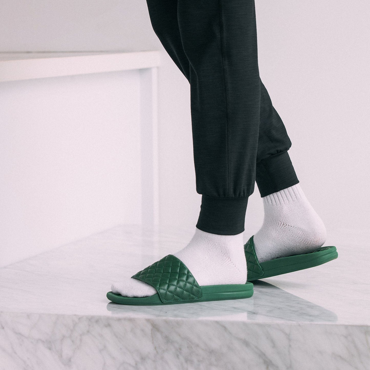 Women's Lusso Slide Dark Green