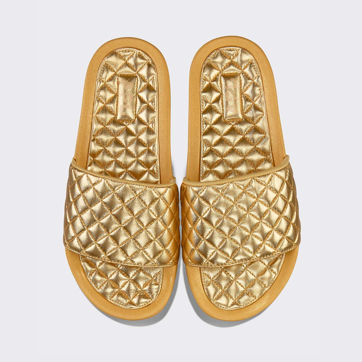 Women's Lusso Slide Metallic Gold