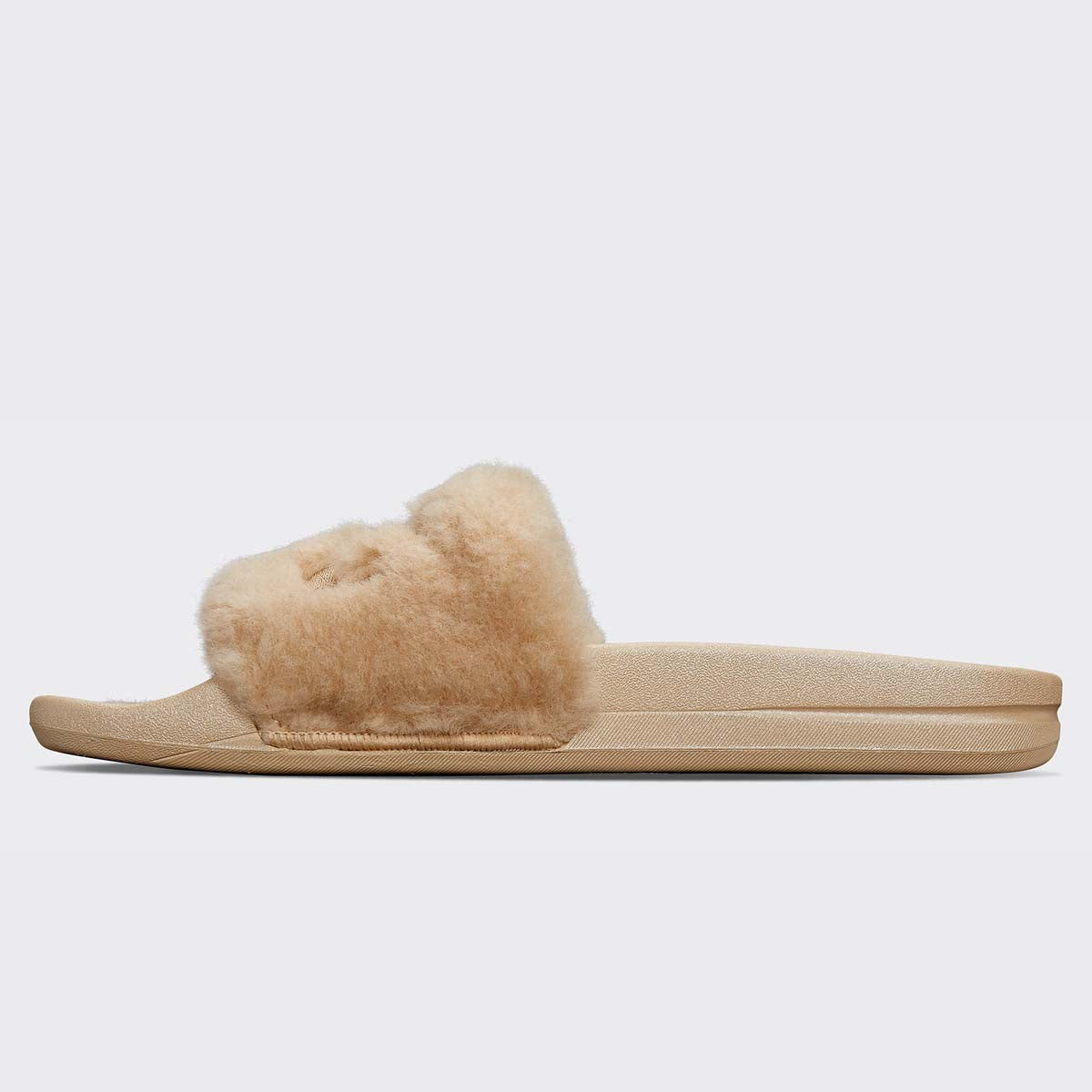 Women's Shearling Slide Champagne