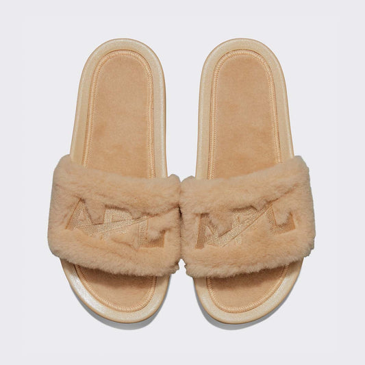 Men's Shearling Slide Champagne