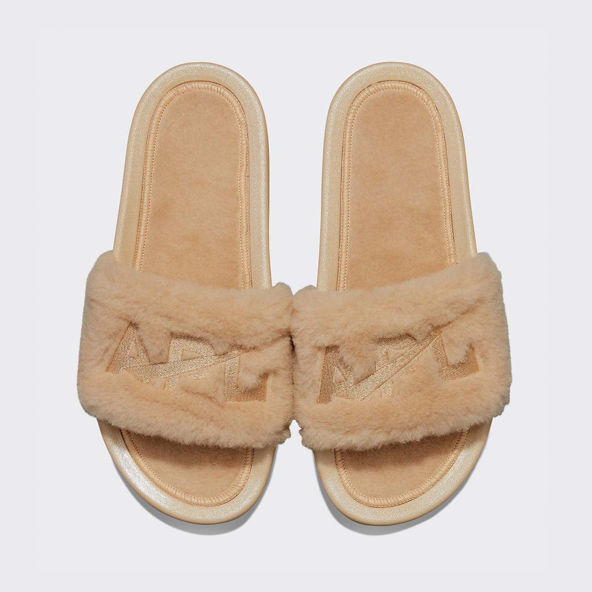 Women's Shearling Slide Champagne
