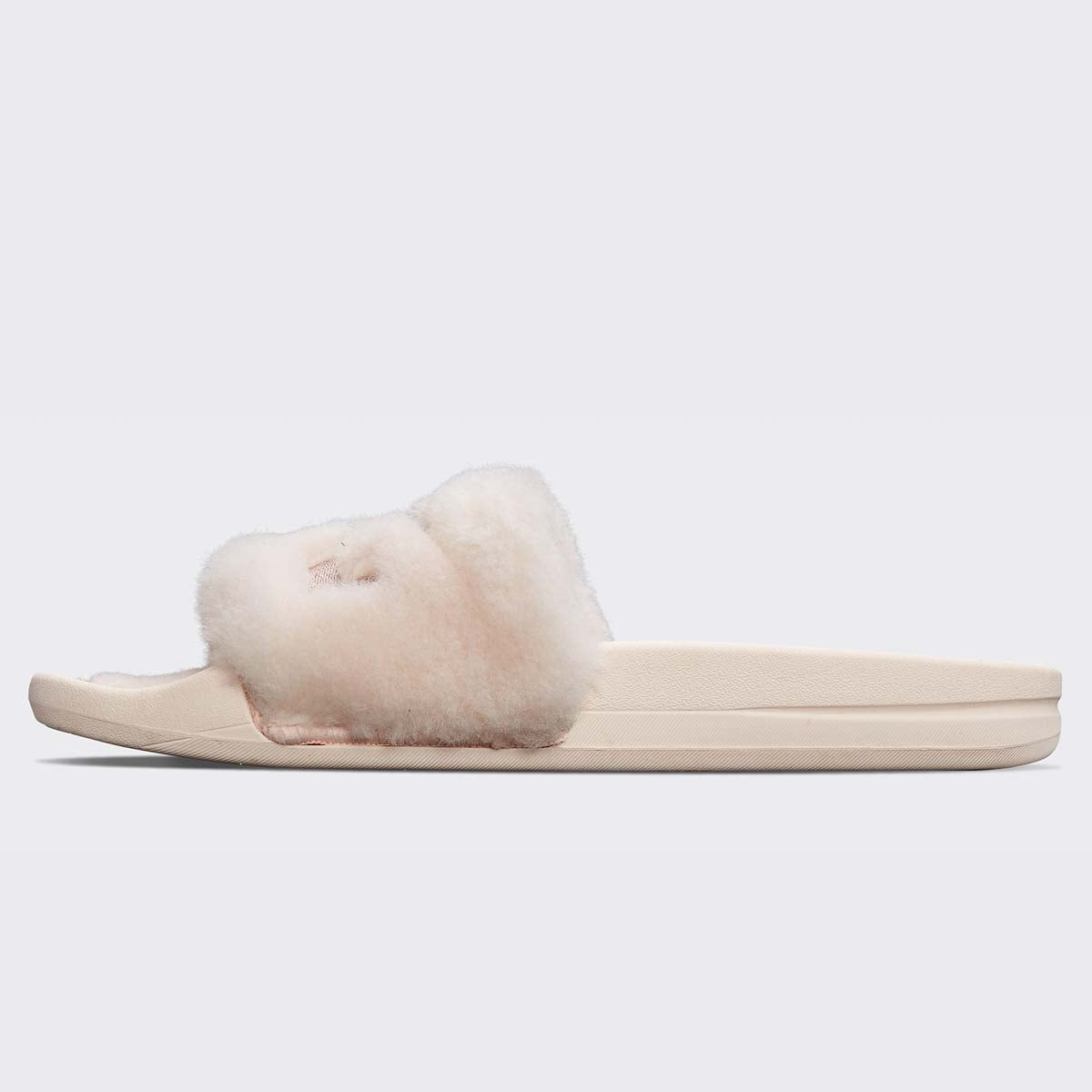 Women's Shearling Slide Creme / Rose Dust