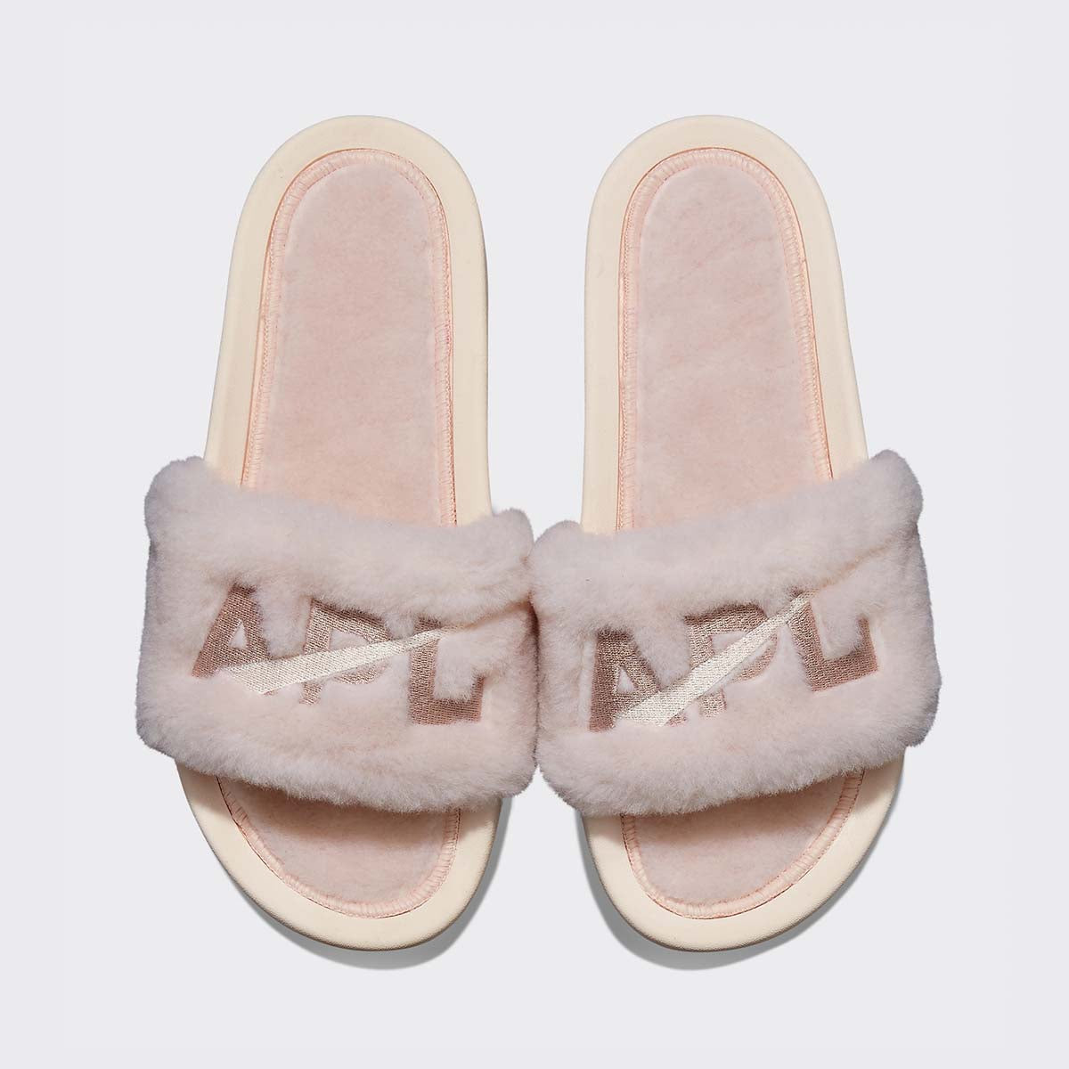 Women's Shearling Slide Creme / Rose Dust