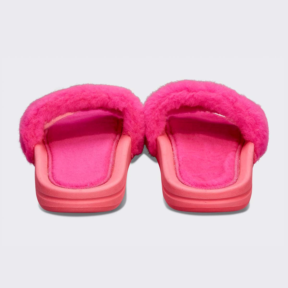 Women's Shearling Slide Neon Pink