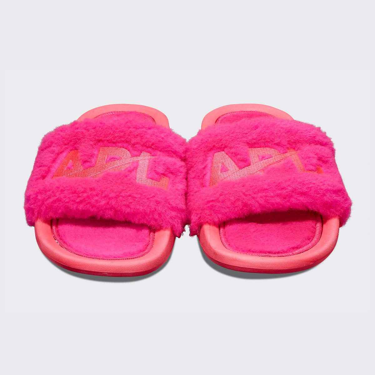 Women's Shearling Slide Neon Pink