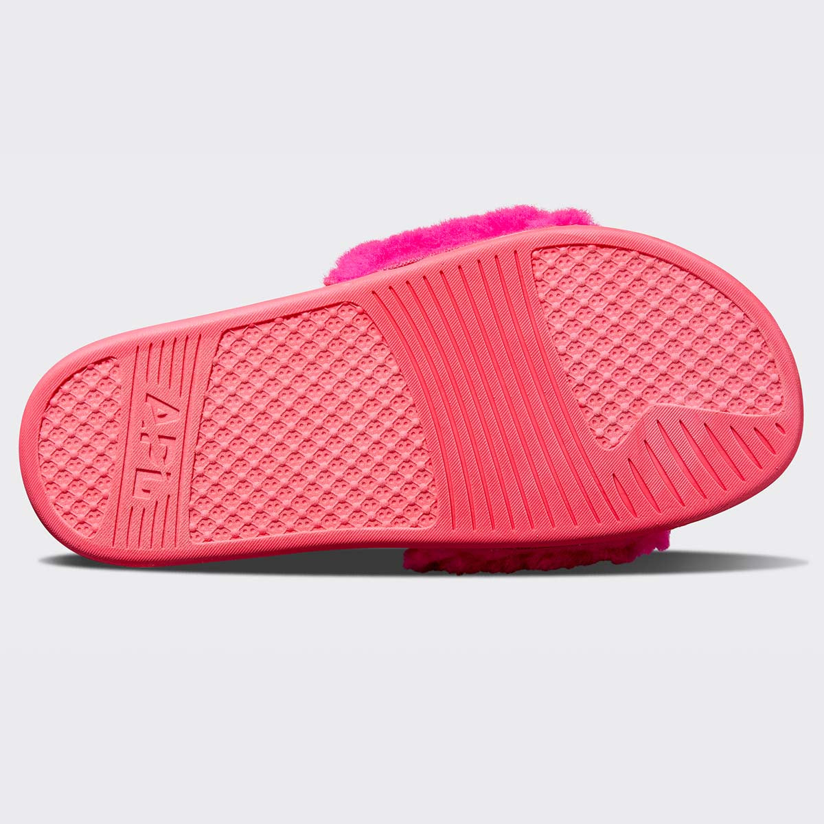 Women's Shearling Slide Neon Pink