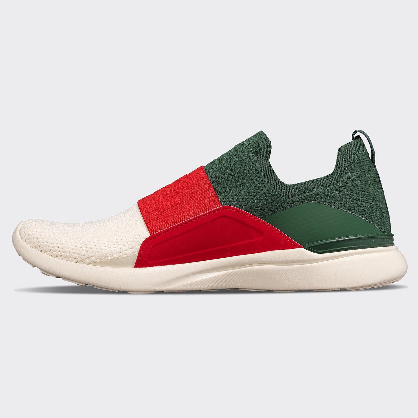 Men's TechLoom Bliss Dark Green / Red / Pristine
