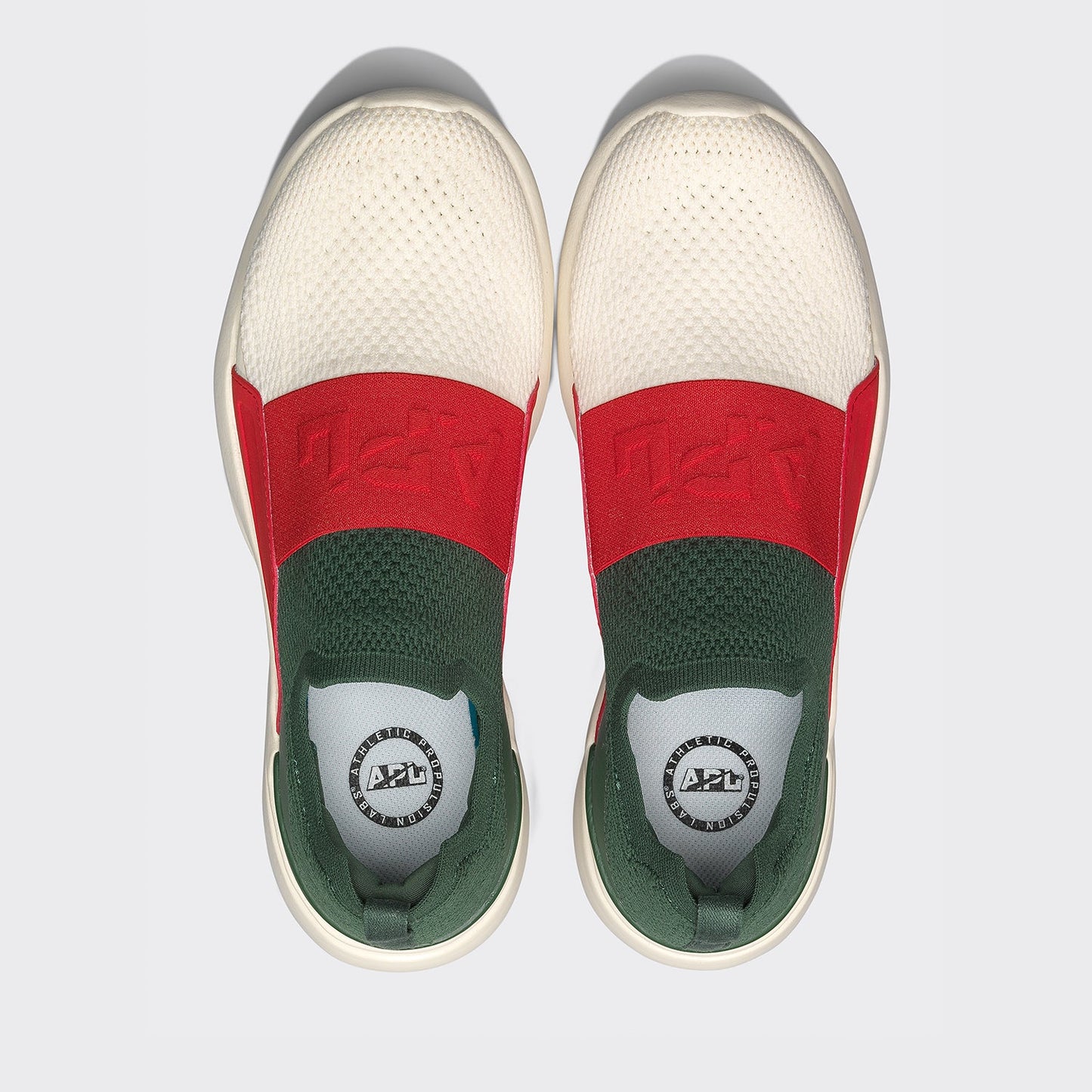 Men's TechLoom Bliss Dark Green / Red / Pristine