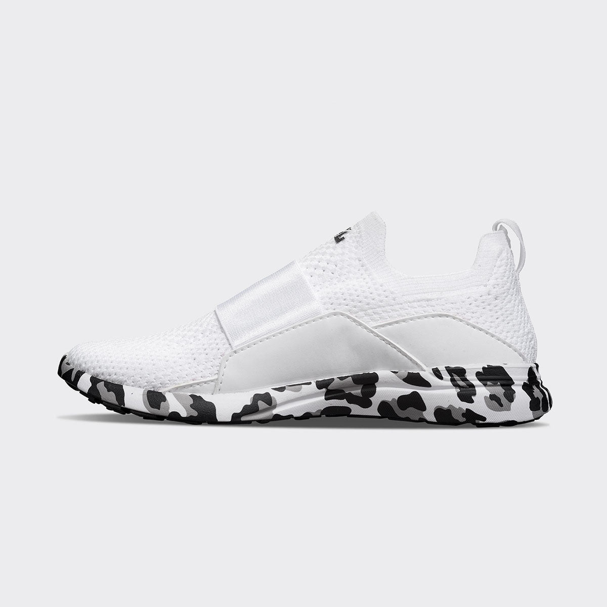 Youth's TechLoom Bliss White / Black / Leopard