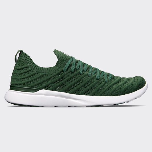 Women's TechLoom Wave Dark Green / White